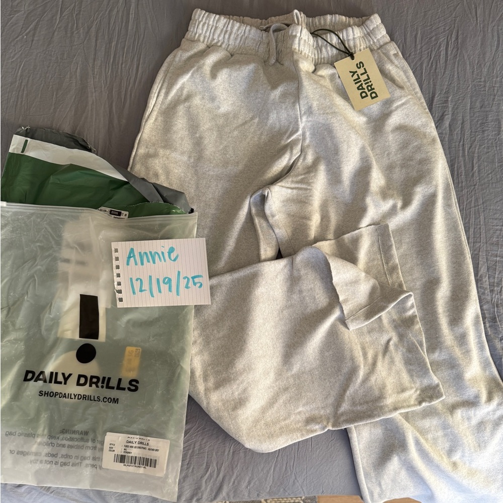 Daily Drills wide leg Gray Sweatpants